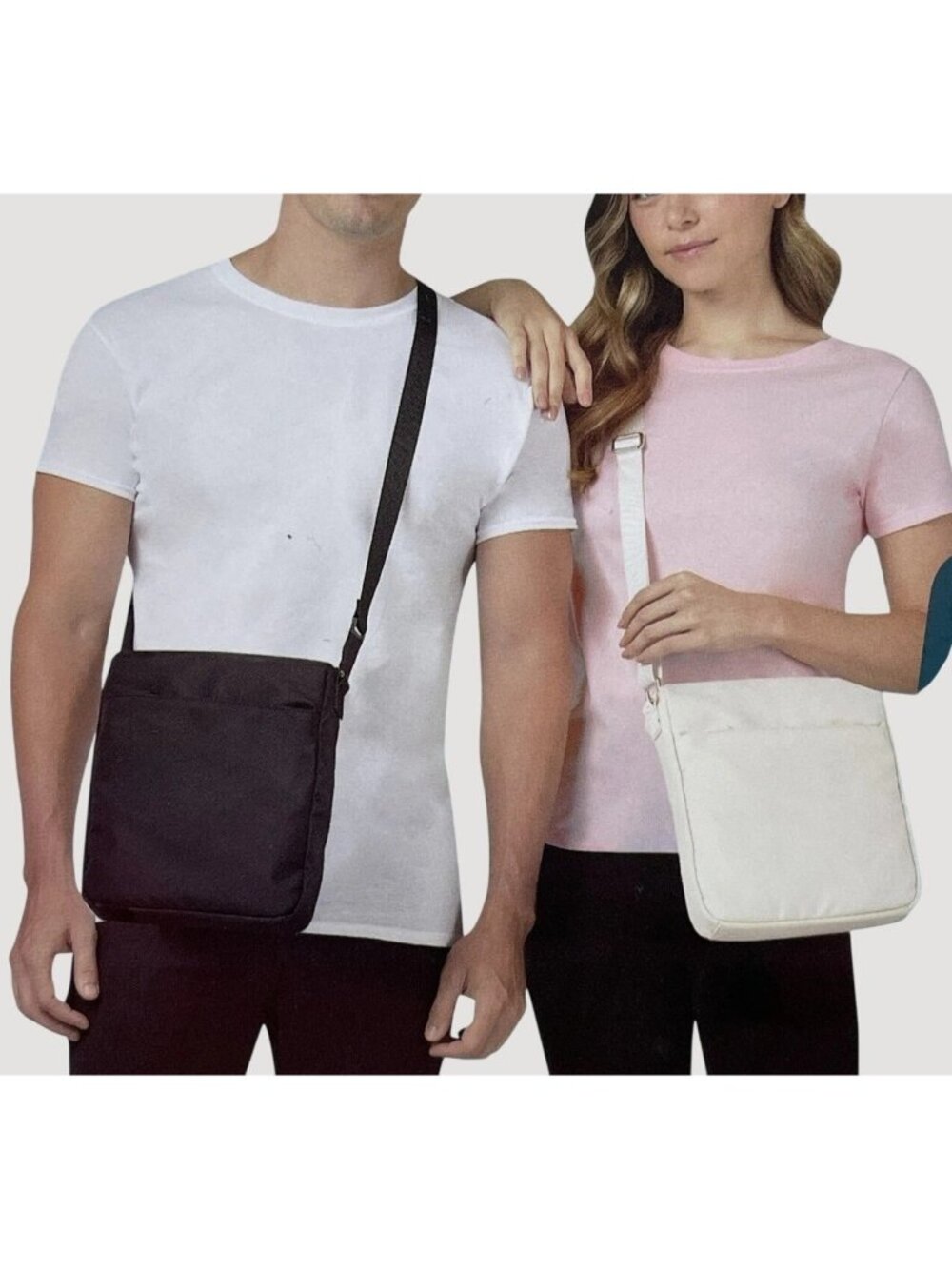 32 Degrees Cool Unisex Crossbody Bag Cream Adjustable